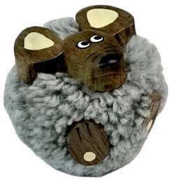 2Kids Toys Dřevěná magnetka velká pompon Myš
