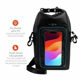 Lodní vak FIXED Float Bag s kapsou pro mobilní telefon 3L, černá