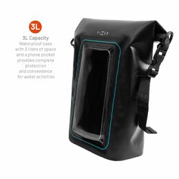 Lodní vak FIXED Float Bag s kapsou pro mobilní telefon 3L, černá