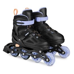 Spokey QUATTRO Brusle 4v1, černo-fialové, vel. 38-41
