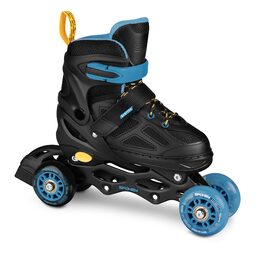 Spokey QUATTRO Brusle 4v1, černo-modré, vel. 38-41