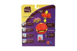 Flat Ball - Hoď disk, chyť míč! plast 22cm 4 barvy na kartě 22x27x5,5cm