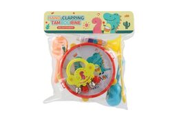 Hudební nástroje/sada plast 5ks v krabici 2 barvy v sáčku 27,5x28cm 3m+