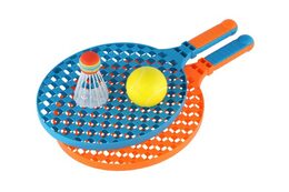 Sada na soft tenis 2 pálky plast 40cm + míček, košíček v síťce
