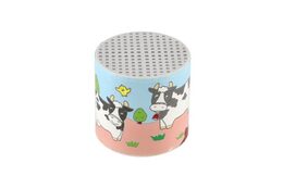 Plechovka zvuk krávy plast 6x6cm  12ks v boxu