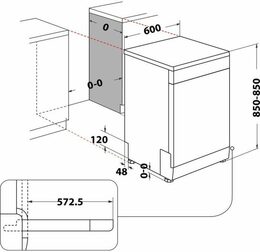 Whirlpool WFO 3T142 X myčka nádobí 60 cm