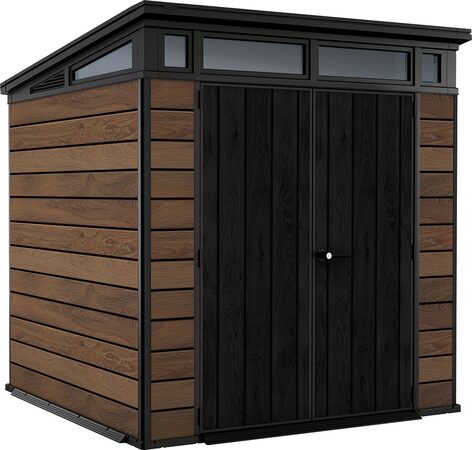 Zahradní domek Keter Pent Signature 7x7 Walnut, s podlahou