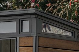 Zahradní domek Keter PENT Signature 9x7 Walnut, s podlahou