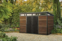 Zahradní domek Keter PENT Signature 11x7 Walnut, s podlahou