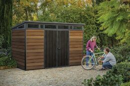 Zahradní domek Keter PENT Signature 11x7 Walnut, s podlahou