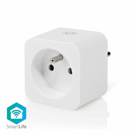 Nedis WIFIPO130EWT - WiFi Chytrá Zásuvka | IP44 | Typ E (CEE 7/6)| -10 - 55 °C |