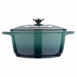 BERGNER Kastrol s keramickým povrchem a poklicí 24 cm Excalibur BG-36101-GR