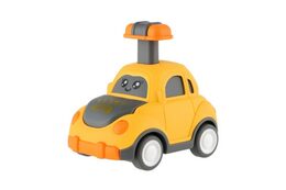 Auto/Autíčko zmáčkni a jeď plast 9cm na setrvačník 4 druhy 12ks v boxu