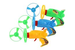 Vystřelovací vrtulka + startér pistole plast 12cm 3 barvy v sáčku