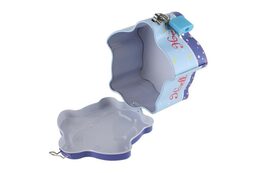 Pokladnička plechová se zámkem 10x6cm 4 barvy v sáčku