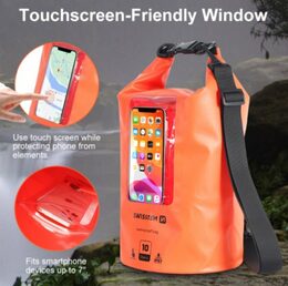 SWISSTEN vodotěsné plovoucí pouzdro 10litrů pro smartphone IP67 oranžová