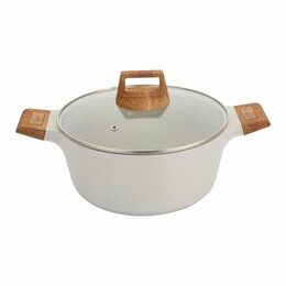 BERGNER Kastrol s nepřilnavým povrchem a poklicí 28 cm Naturally BG-30643-CR