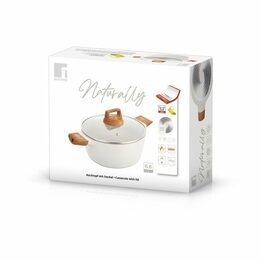 BERGNER Kastrol s nepřilnavým povrchem a poklicí 28 cm Naturally BG-30643-CR