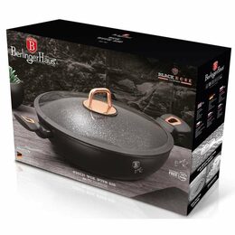 BERLINGERHAUS Pánev WOK s poklicí 30 cm Black Rose Collection BH-7112