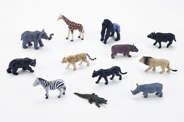 Mojo Mini svět Africká zvířátka 12 ks