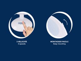 BEPER stolní ventilátor 40cm, 3 rychosti a oscilace, 40W