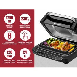 BEPER 8v1 multifunkční horkovzdušná fritéza a gril P101FRI080, 1700W