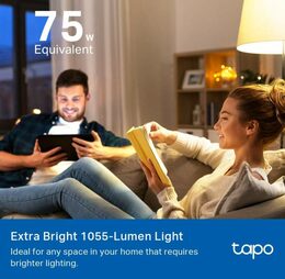 Chytrá žárovka TP-Link Tapo L535E E27, 8,7W, 230V, přes IP, stmívatelná, 2700K až 6500K