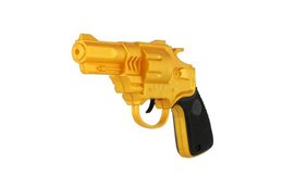 Pistole/revolver na setrvačník plast 18x12cm na kartě