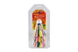 Míčky/Košíčky na badminton péřové 3ks v blistru 11x23x7cm