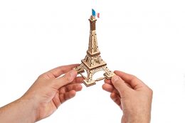 Ugears 3D dřevěné mechanické puzzle Eiffelova věž