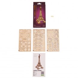 Ugears 3D dřevěné mechanické puzzle Eiffelova věž