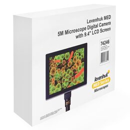 Mikroskopový digitální fotoaparát Levenhuk 5M s LDC obrazovkou 9,4"