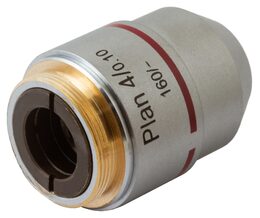 Rovinný achromatický objektiv Levenhuk MED 4x