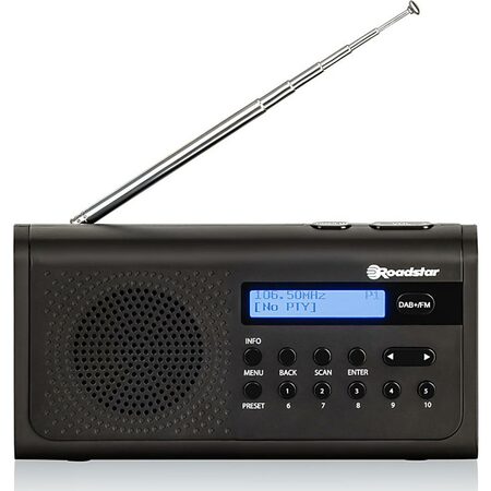 Roadstar TRA-300D+/BK radiopřijmač DAB+/FM,LCD
