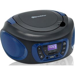 Přehrávač Roadstar, CDR-365U/BLue, přenosný, CD/MP3, rádio PLL, USB, AUX IN, CD,
