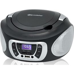 Přehrávač Roadstar, CDR-365U/SL, přenosný, CD/MP3, rádio PLL, USB, AUX IN, CD,
