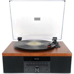 Gramofon AKAI, ATT-14BT, CD přehrávač, Bluetooth 5.0, displej, FM, USB, AUX IN,