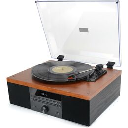 Gramofon AKAI, ATT-14BT, CD přehrávač, Bluetooth 5.0, displej, FM, USB, AUX IN,