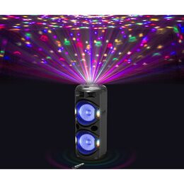 Reproduktor AKAI, DJ-Y5L, Dual, Bluetooth, bezdrátový mikrofon, 350 W RMS