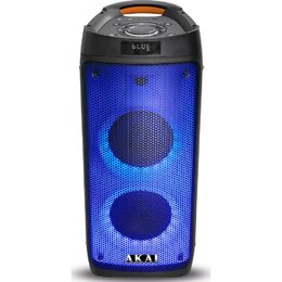 Reproduktor AKAI, Party box 810, přenosný, bluetooth, FM rádio, LED displej,
fu