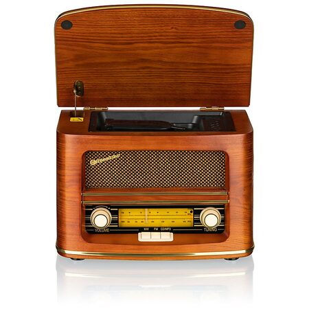 Rádio Roadstar, HRA-1500UEMP, retro, AM/FM, CD/MP3, dálkové ovládání, 2x2,5 W
R