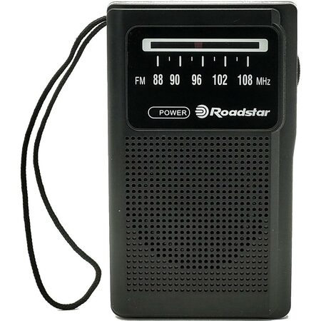 Rádio Roadstar, TRA-1230/BK, přenosné, FM, 1 x repro, 2x AA, barva černá