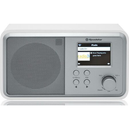 Rádio Roadstar, IR-390D+BT/WH, Wi-Fi, Bluetooth, dálkové ovládání, barva bílá