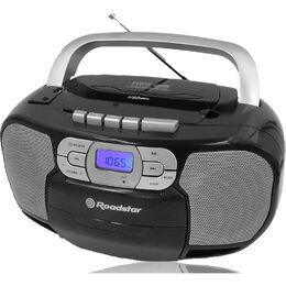 Radiomagnetofon Roadstar, RCR-4635UMPBK, PLL FM, CD MP3, USB, AUX in, černá