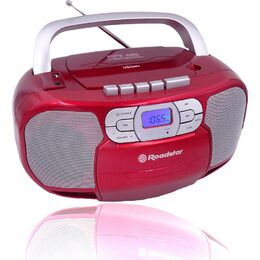 Radiomagnetofon Roadstar, RCR-4635UMPRD, PLL FM, CD MP3, USB, AUX in, červená