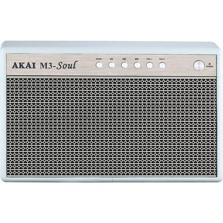 Reproduktor AKAI, M3 SOUL, white, Bluetooth, 2 x USB, 20 W RMS