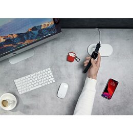 Bezdrátová nabíjecí podložka Epico 2v1 pro Apple Watch a iPhone bílá