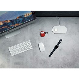 Bezdrátová nabíjecí podložka Epico 2v1 pro Apple Watch a iPhone bílá