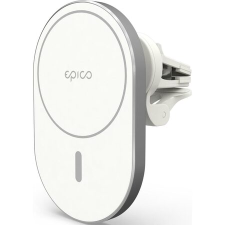 Bezdrátová nabíjecí podložka do auta Epico Elipse s Magsafe 15W, 18W QC stříbrná