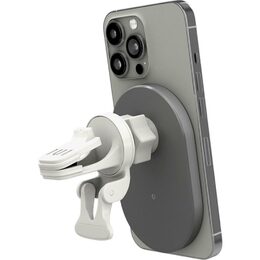 Bezdrátová nabíjecí podložka do auta Epico Elipse s Magsafe 15W, 18W QC stříbrná